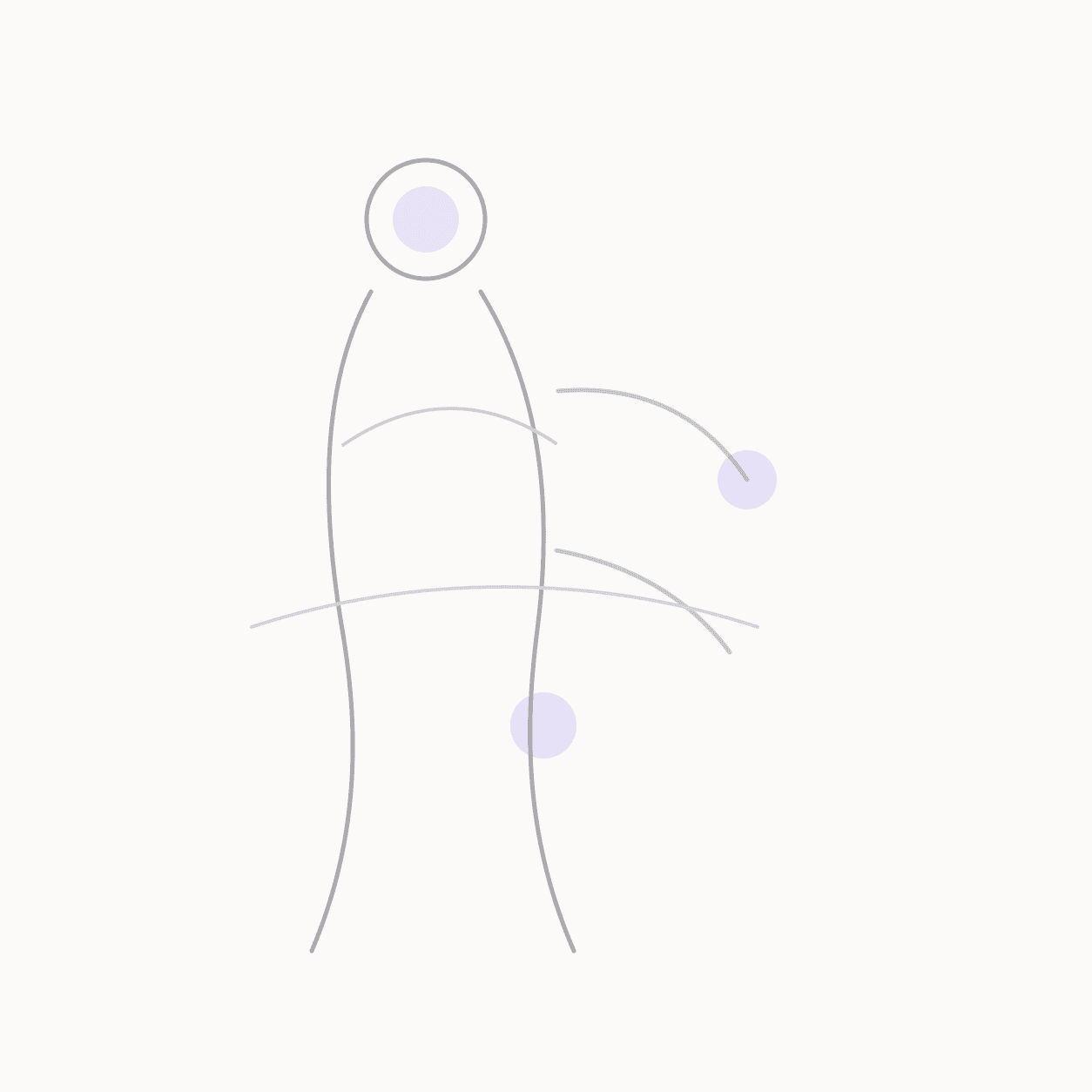 acupressure for burnout locator illustration