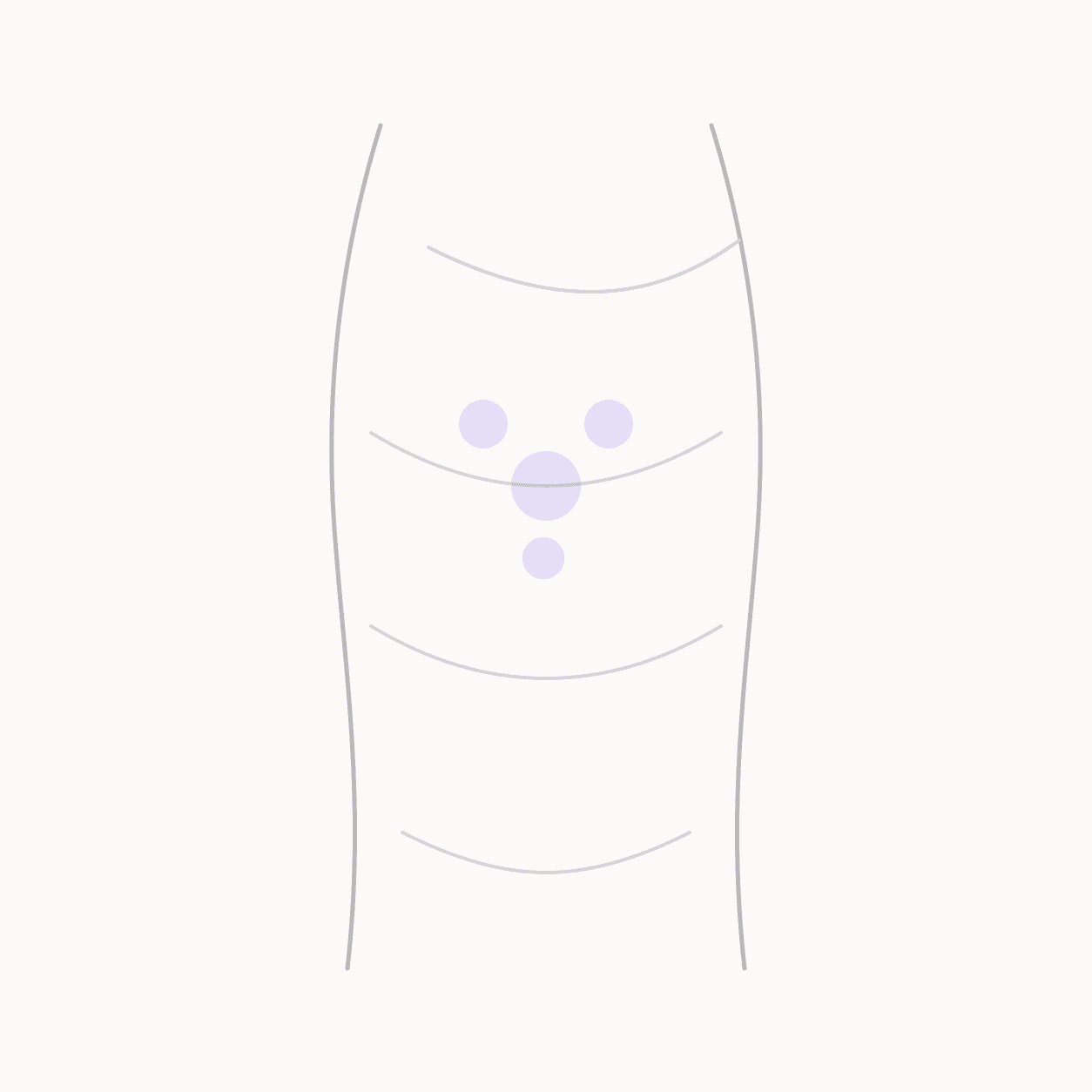 acupressure for heartburn locator illustration