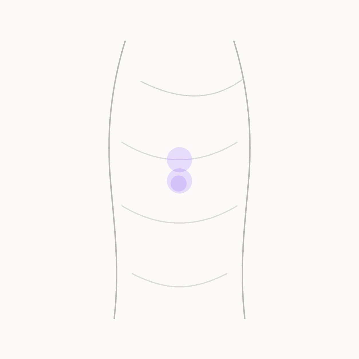 acupressure for indigestion locator illustration
