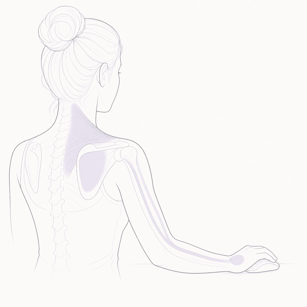 acupressure for mouse shoulder pressure point locator illustration
