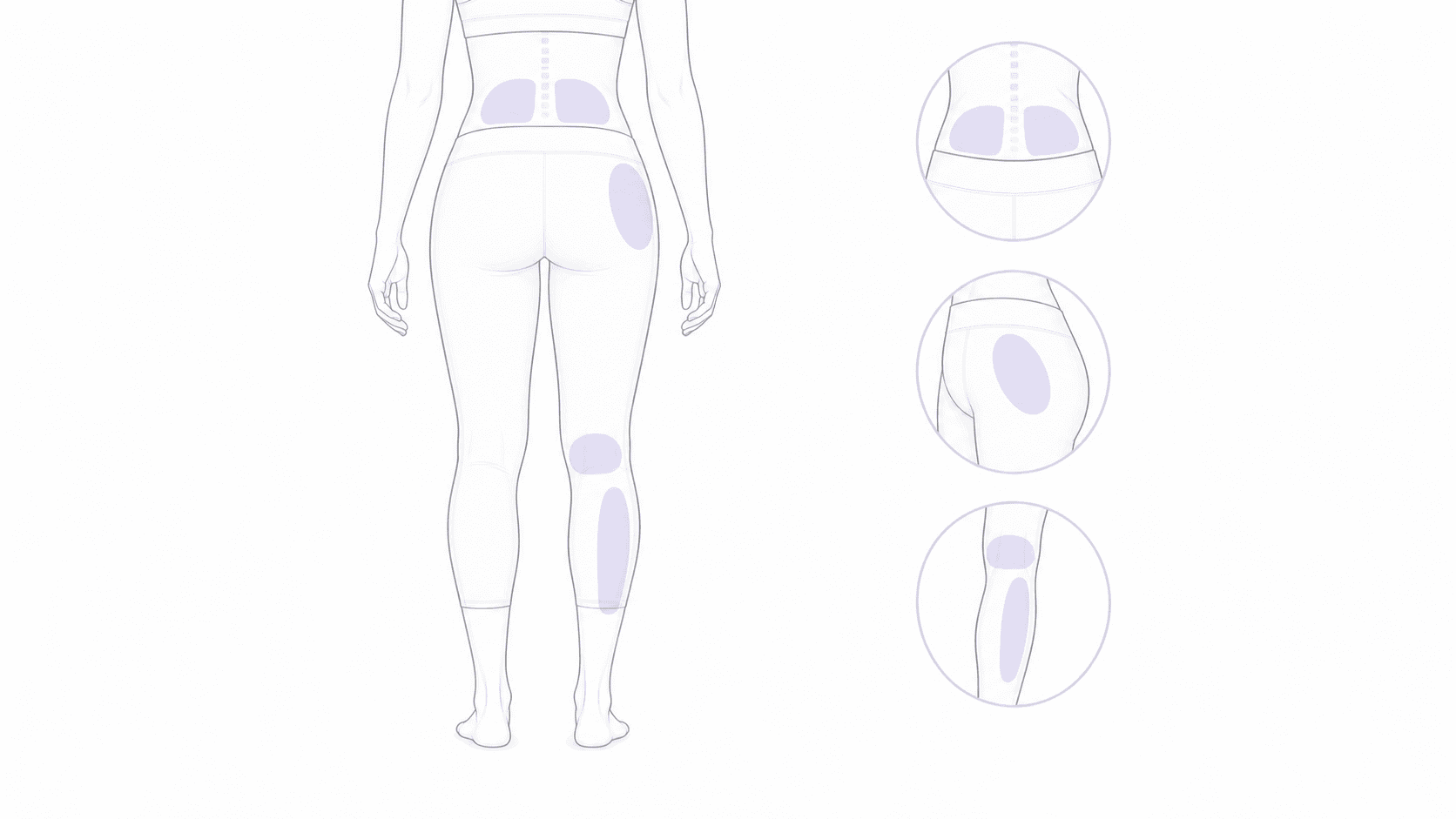 acupressure for piriformis syndrome pressure point locator illustration