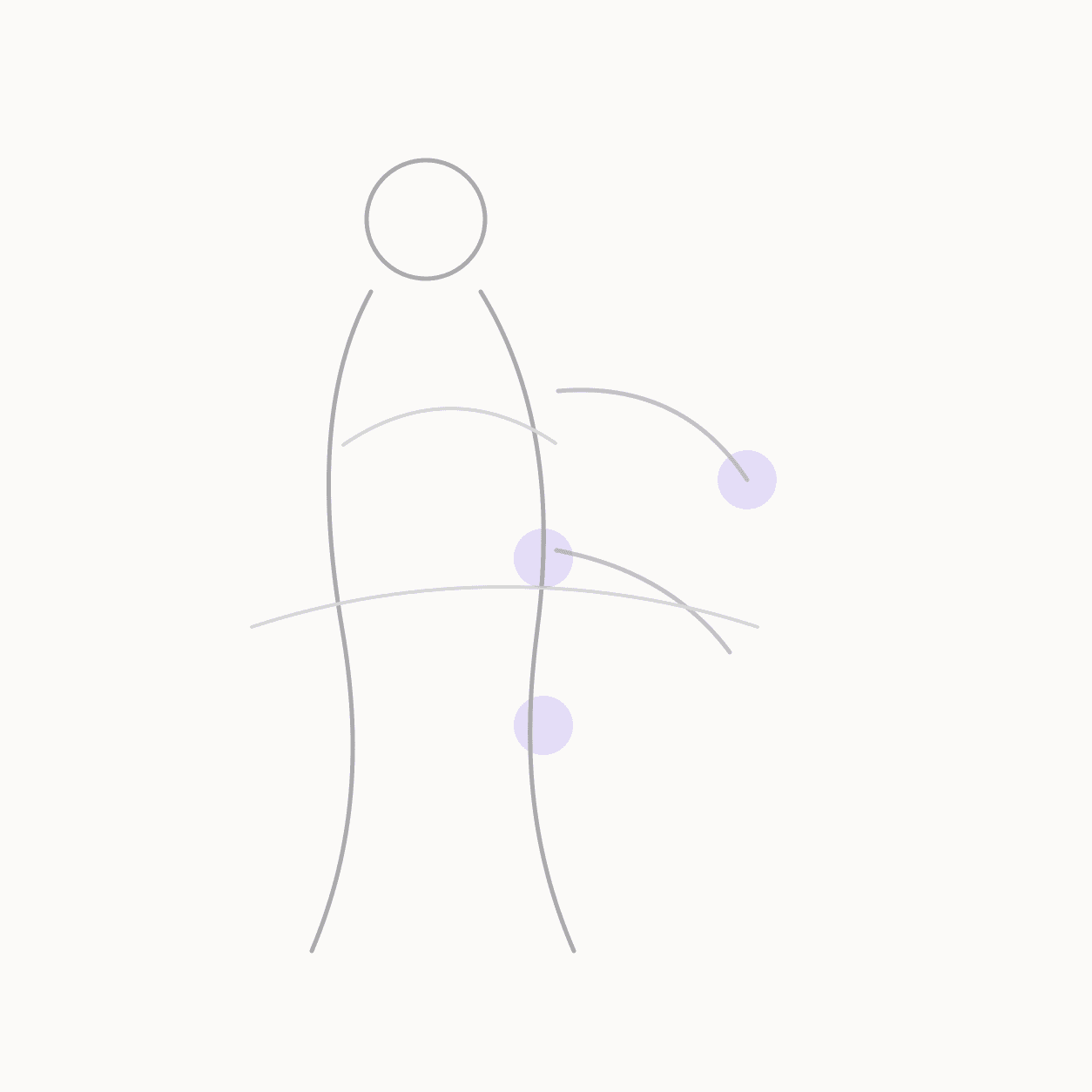 acupressure for work stress locator illustration