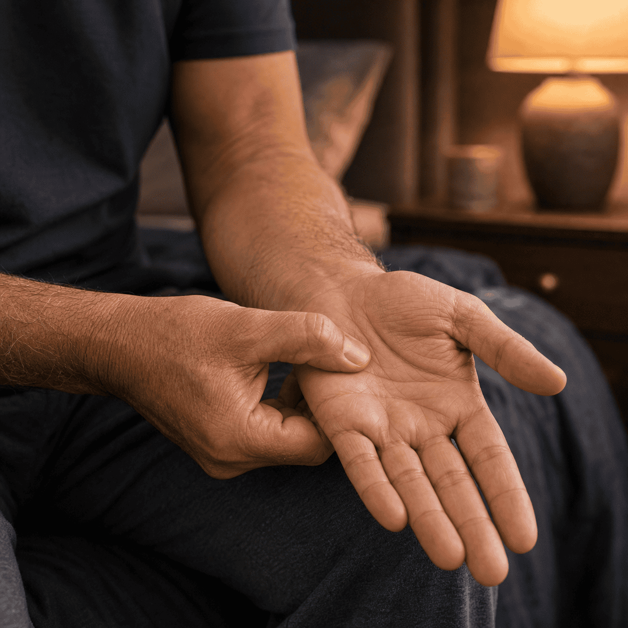 bedtime acupressure routine practical self-care technique