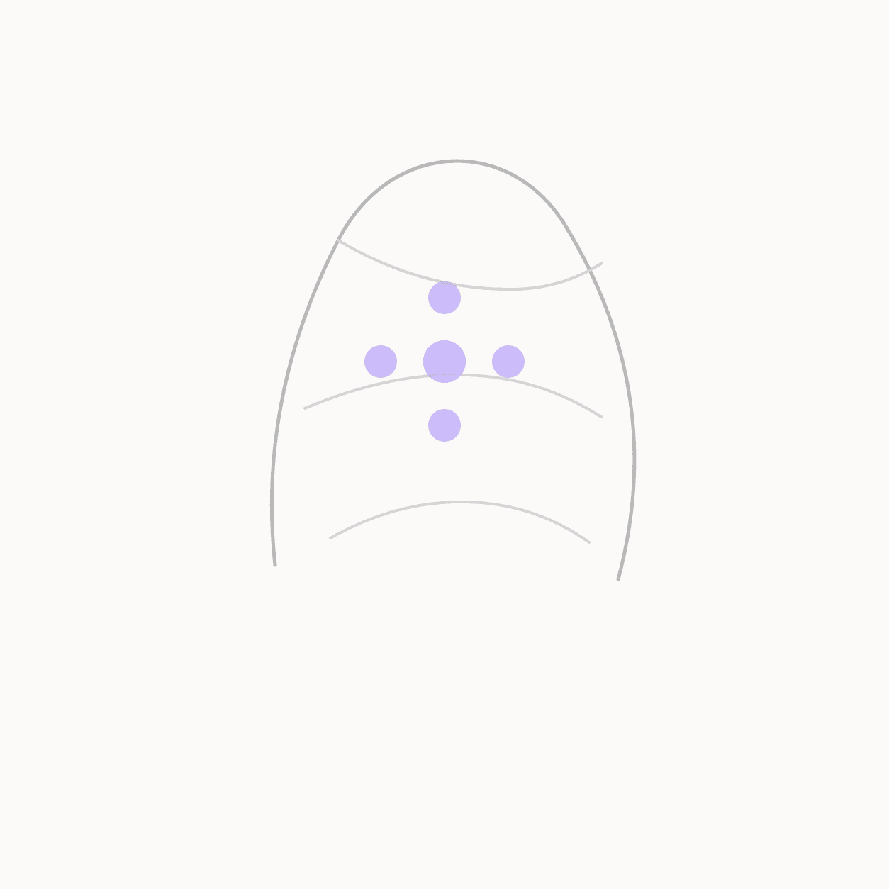Anatomical locator illustration showing EX-HN1 Sishencong