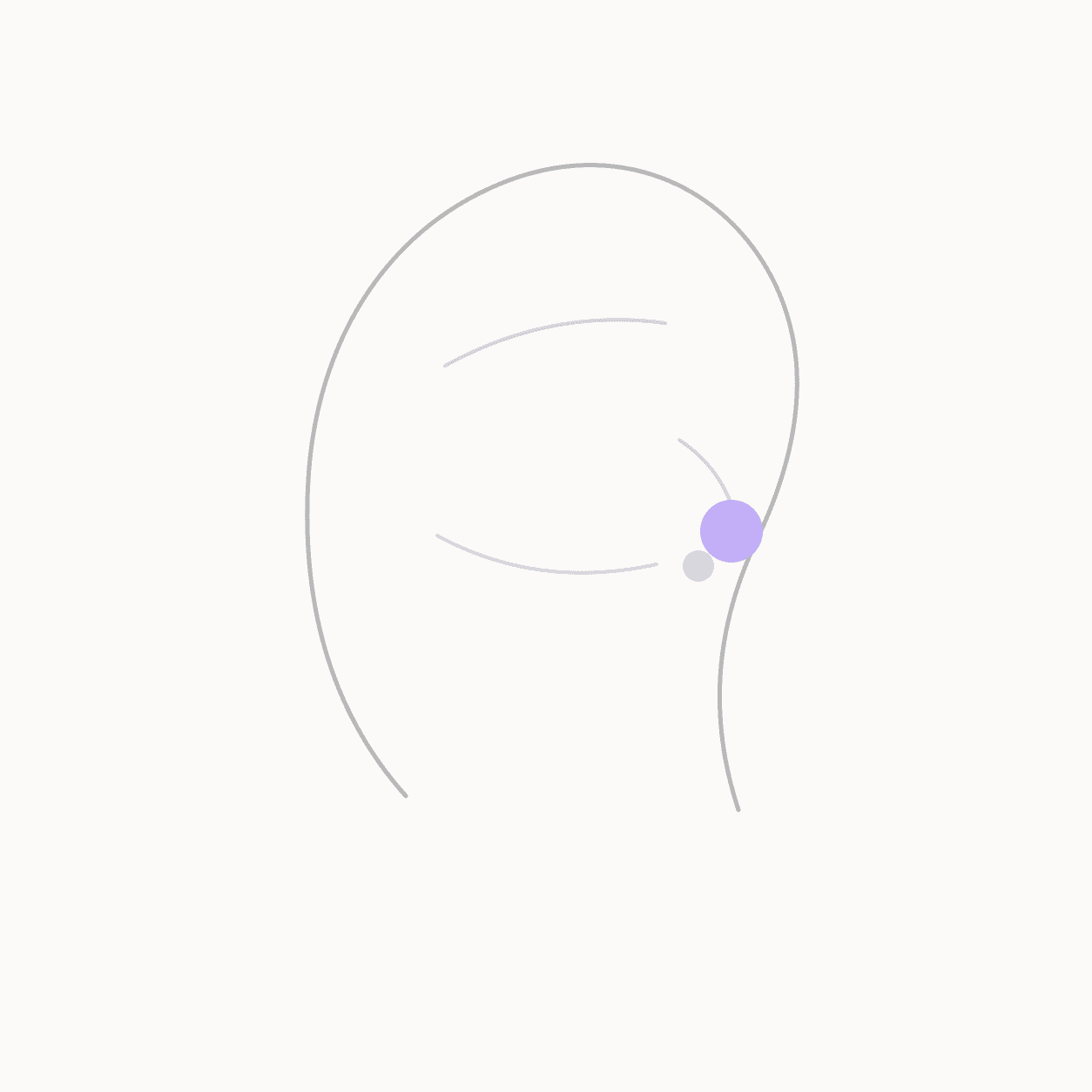 Anatomical locator illustration showing GB-12 Wangu