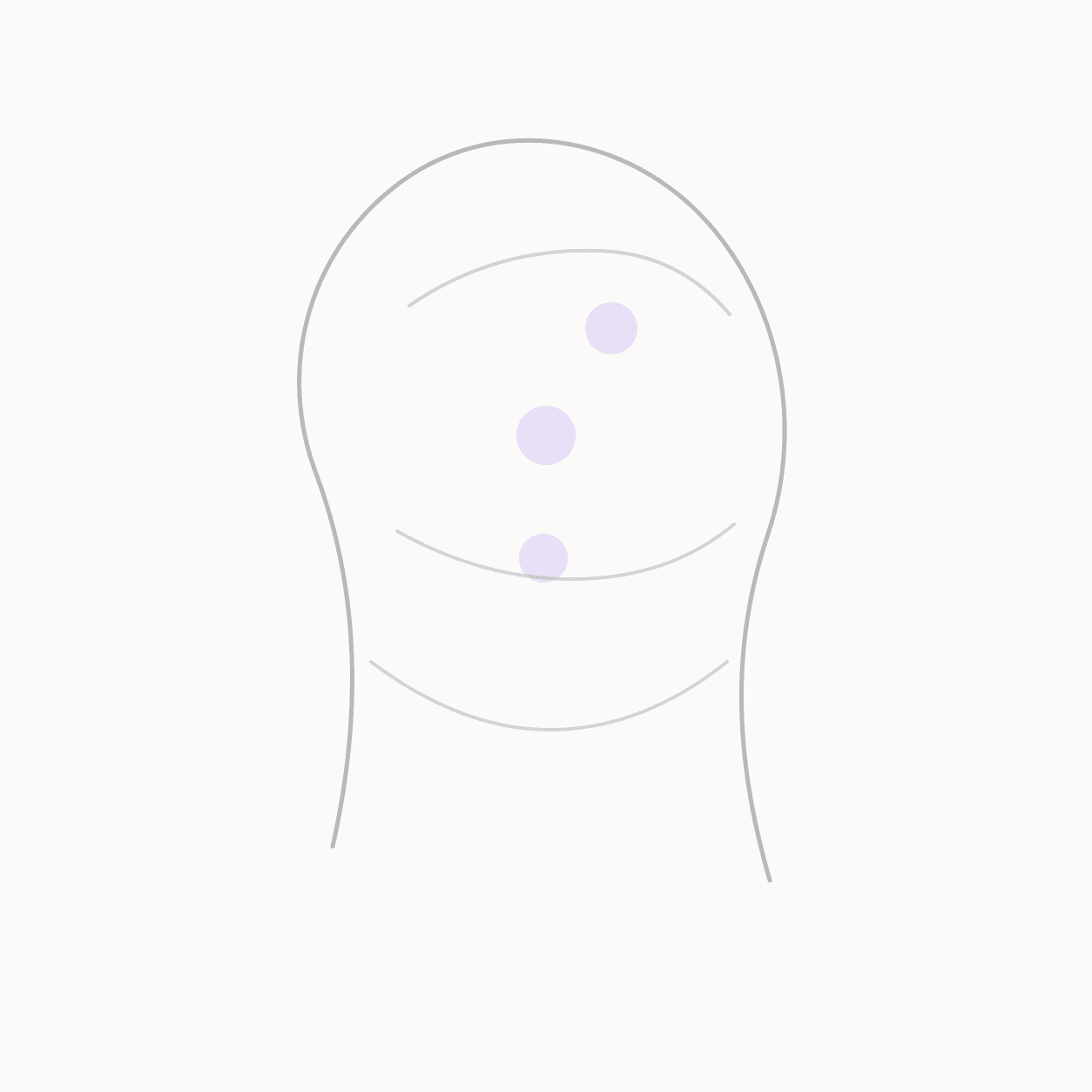 pressure points for hangover headache locator illustration