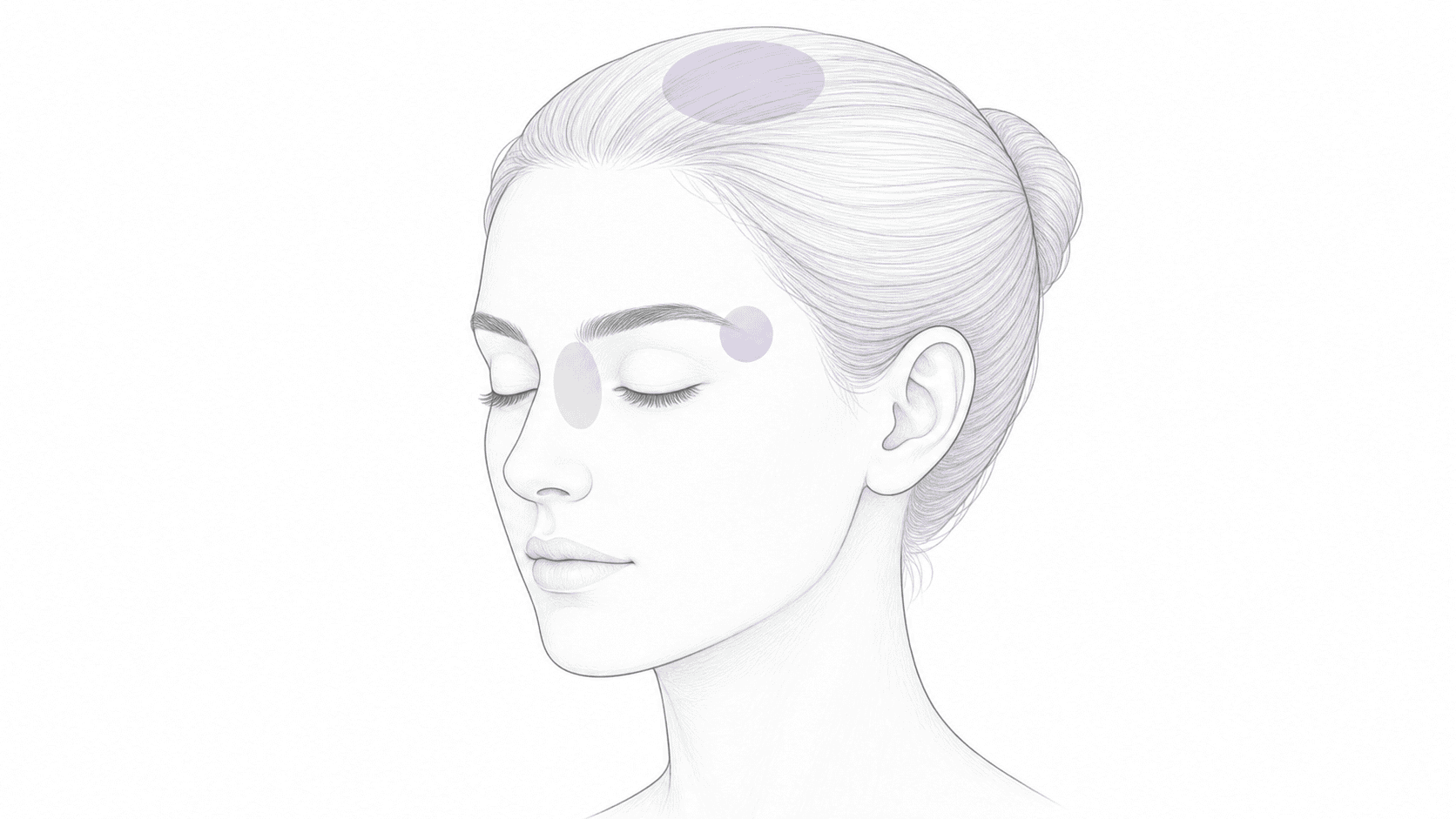 pressure points for headache behind eyes pressure point locator illustration