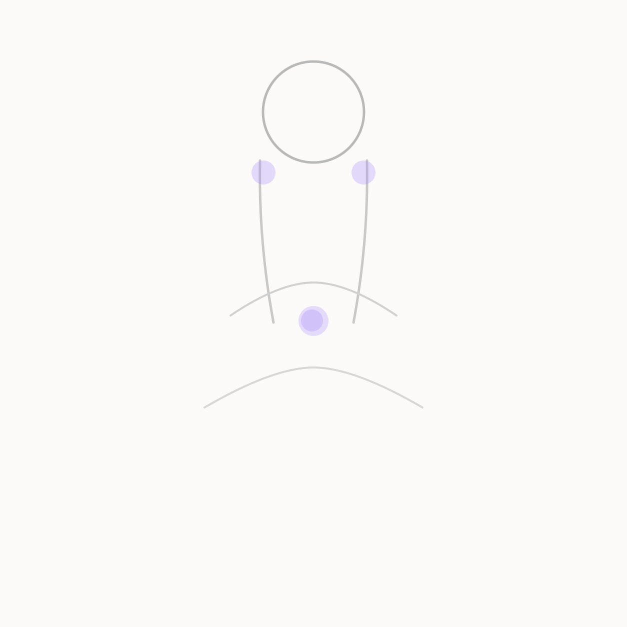 pressure points for postnasal drip locator illustration