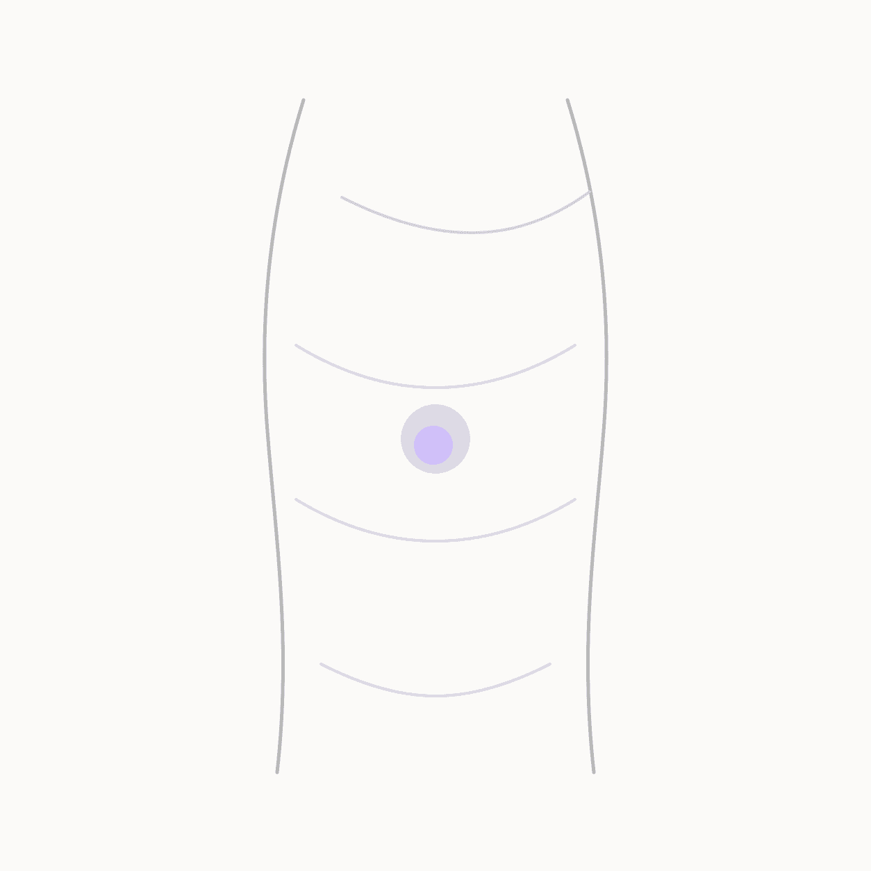 pressure points for stomach pain locator illustration