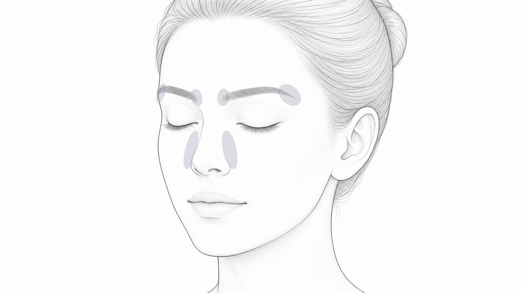 Pressure Points for Stuffy Nose: Gentle Acupressure for Sinus Pressure locator illustration pressure points for stuffy nose pressure point locator illustration