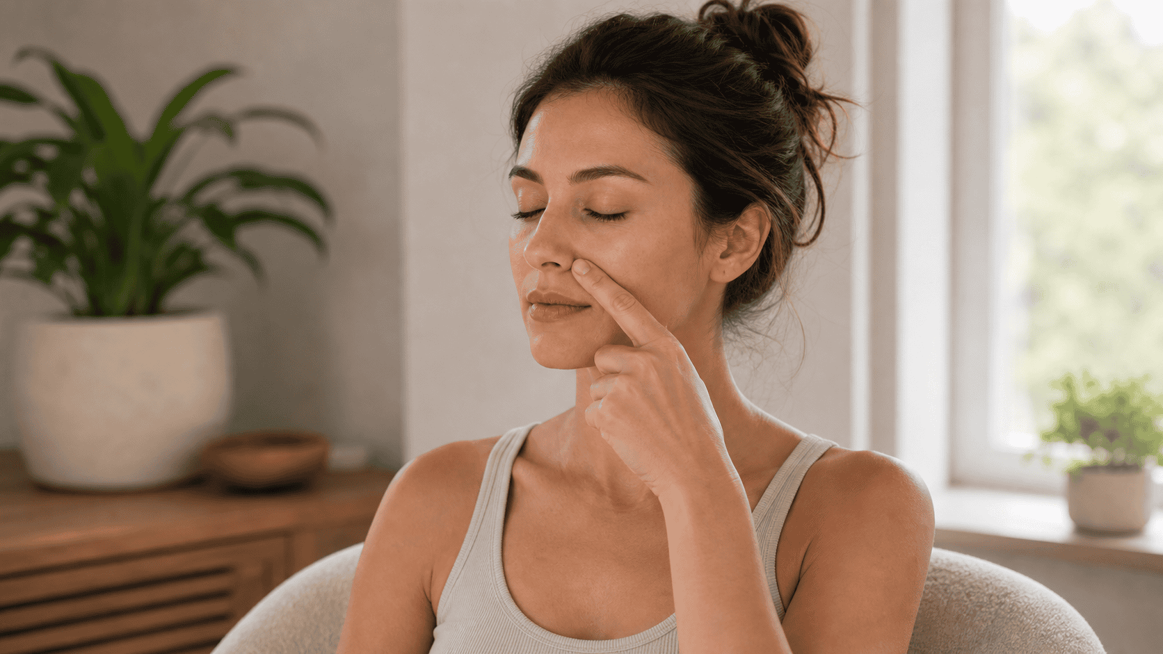 Pressure Points for Stuffy Nose: Gentle Acupressure for Sinus Pressure technique image pressure points for stuffy nose practical self-care technique