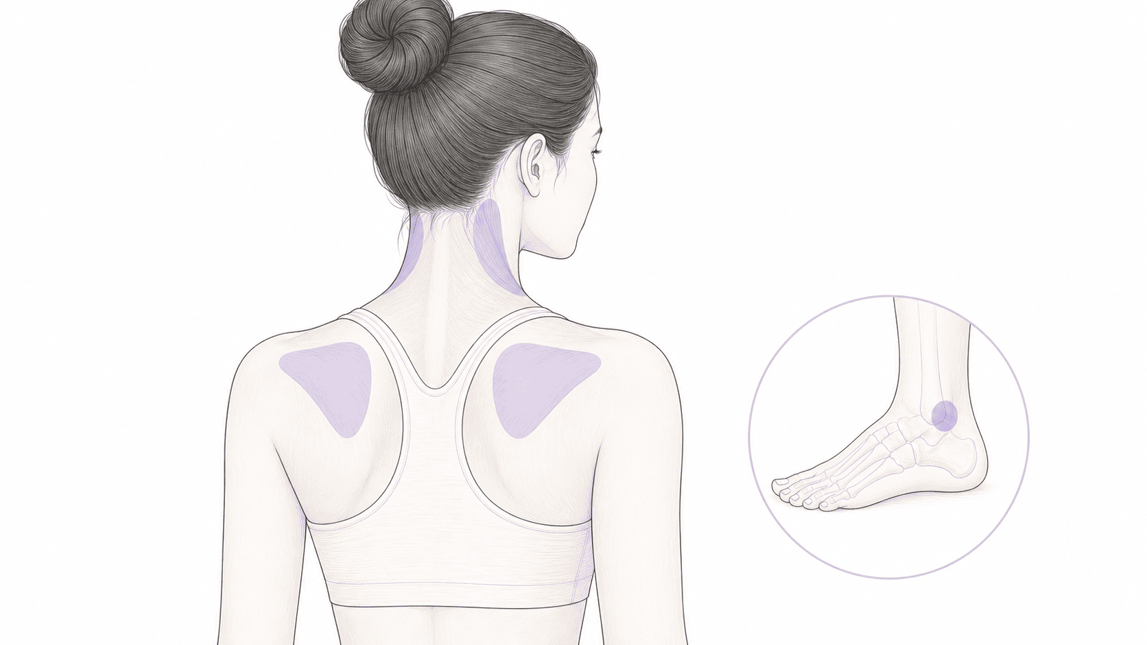 pressure points for tension in neck pressure point locator illustration